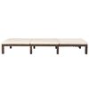 vidaXL Sun Lounger with Cushion Poly Rattan Brown