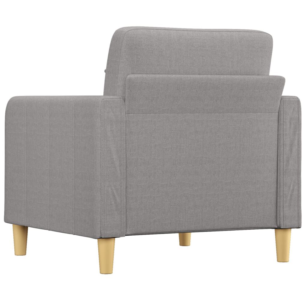 vidaXL Sofa Chair Light Grey 60 cm Fabric