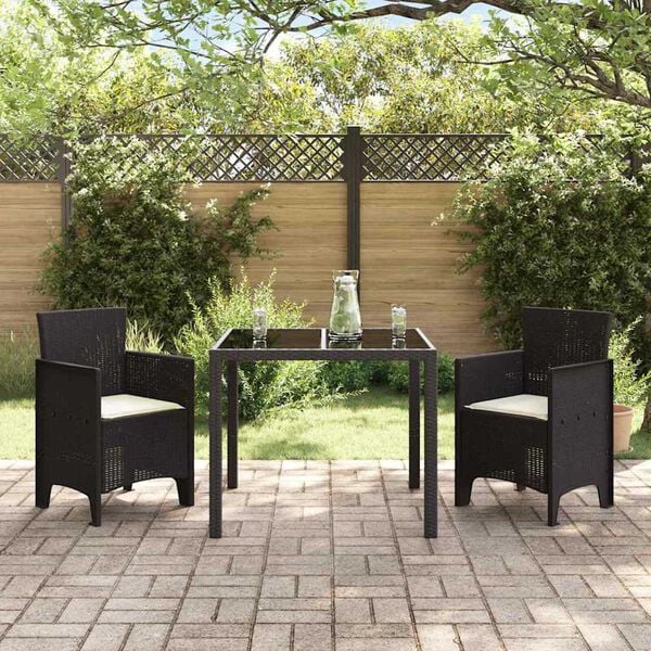 vidaXL Garden Chair 2 pcs Brown 53 x 49 x 85 cm PP