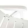 vidaXL 3 Piece Bistro Set Plastic White