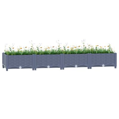 vidaXL Raised Bed 160x40x23 cm Polypropylene