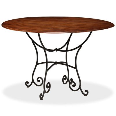 vidaXL Dining Table Solid Acacia Wood with Honey Finish 120x76 cm