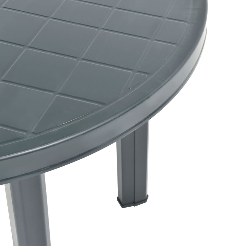 vidaXL Garden Table Green 89 cm Plastic