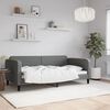 vidaXL Day Bed without Mattress Dark Grey 100x190 cm Fabric