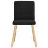 vidaXL Dining Chairs 4 pcs Black Fabric