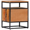 vidaXL Bedside Cabinet 40x30x50 cm Solid Reclaimed Wood and Steel
