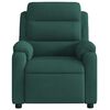 vidaXL Electric Massage Recliner Chair Dark Green Velvet