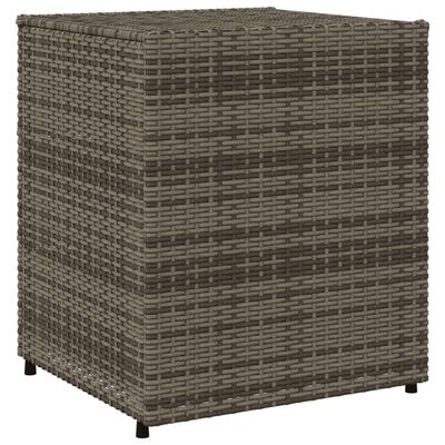 vidaXL Garden Storage Cabinet Grey 55x59x69 cm Poly Rattan