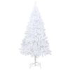 vidaXL Artificial Pre-lit Christmas Tree with Thick Branches White 180 cm