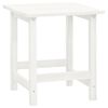 vidaXL Garden Adirondack Chair with Table Solid Fir Wood White