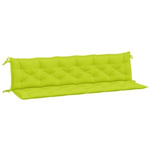 vidaXL Garden Bench Cushions 2pcs Bright Green 200x50x7cm Oxford Fabric