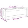 vidaXL Garden Planter White 90x31x31 cm Solid Wood Pine