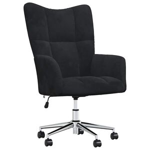 vidaXL Relaxing Chair Black Velvet