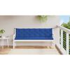 vidaXL Garden Bench Cushion Blue 200x(50+50)x7cm Oxford Fabric