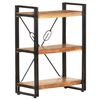 vidaXL 3-Tier Bookcase 60x30x80 cm Solid Acacia Wood