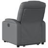 vidaXL Stand up Recliner Chair Grey Faux Leather