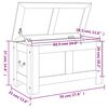 vidaXL Storage Chest with Lid Brown Solid Wood Acacia