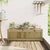 vidaXL Garden Planter 90x31x31 cm Impregnated Wood Pine