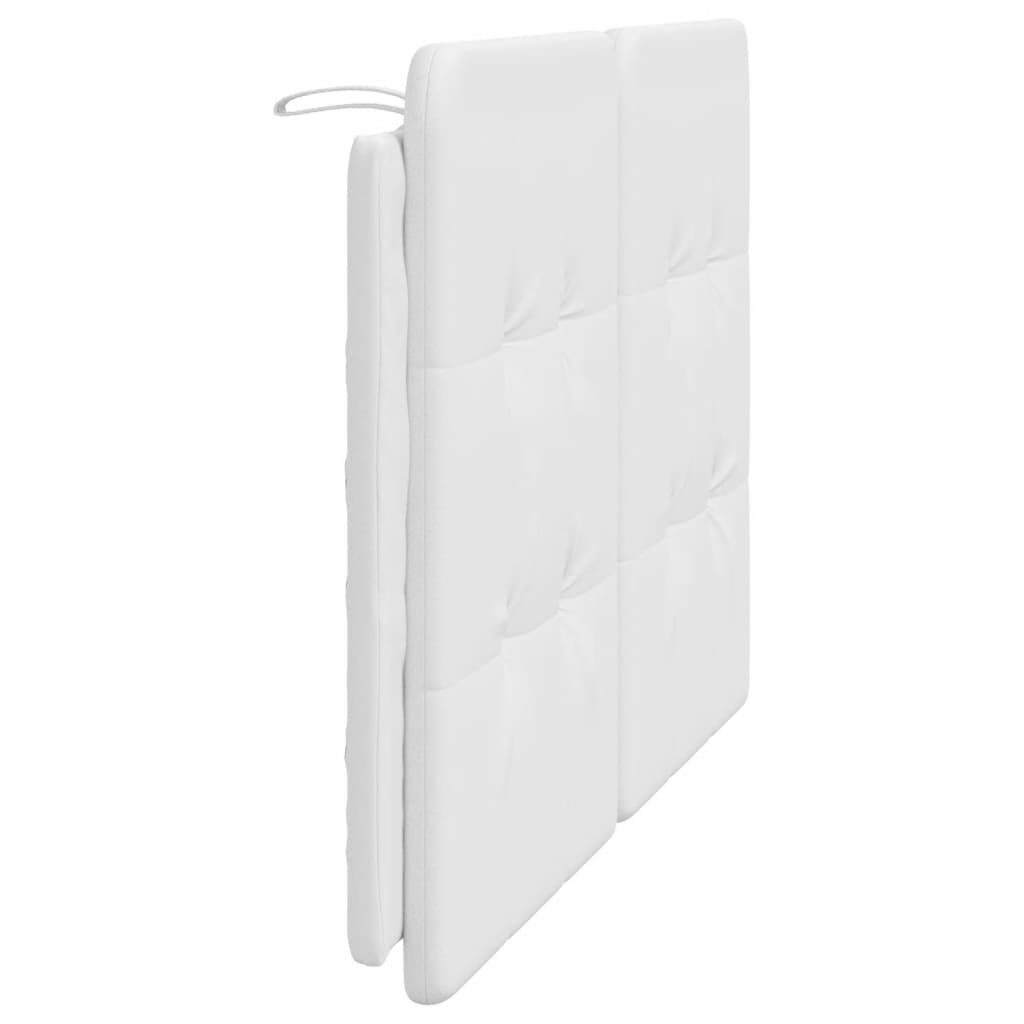 vidaXL Headboard Cushion "Zadar" White 137 cm Double Faux Leather