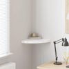 vidaXL Floating Corner Shelf High Gloss White 35x35x3.8 cm MDF