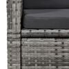 vidaXL 7 Piece Garden Dining Set Grey