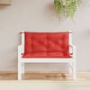 vidaXL Garden Bench Cushions 2pcs Red 100x50x7 cm Oxford Fabric