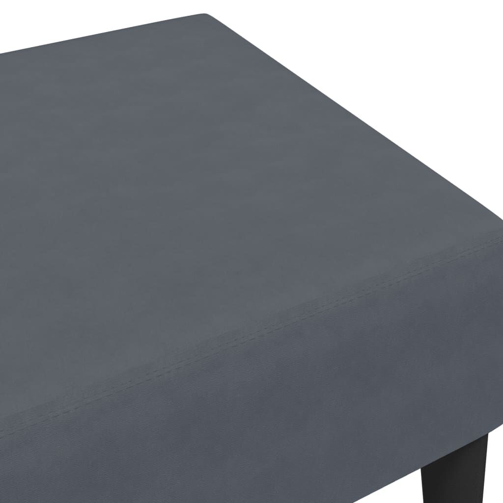 vidaXL Footstool Dark Grey 77x55x31 cm Velvet