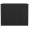 vidaXL Sideboard Black 90.5x30x70 cm Engineered Wood
