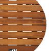 vidaXL Garden Side Tables 2 pcs with Wooden Top Grey Poly Rattan