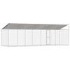 Dog Cage Silver 800 x 200 x 256 cm Galvanised Steel
