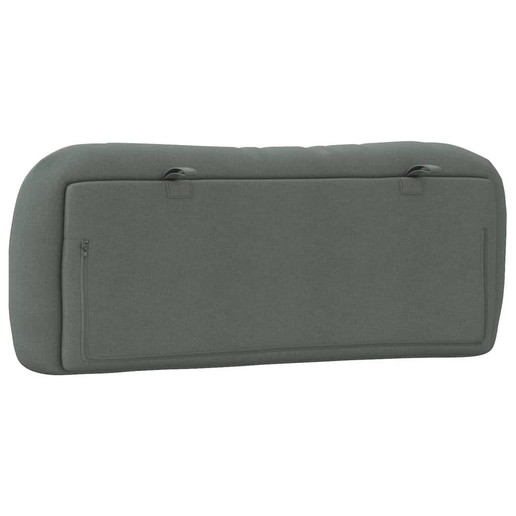 vidaXL Headboard Cushion "Hvar" Dark Grey 100 cm Fabric