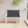 vidaXL Garden Bench Cushions 2 pcs Melange Anthracite 100x50x7 cm Fabric