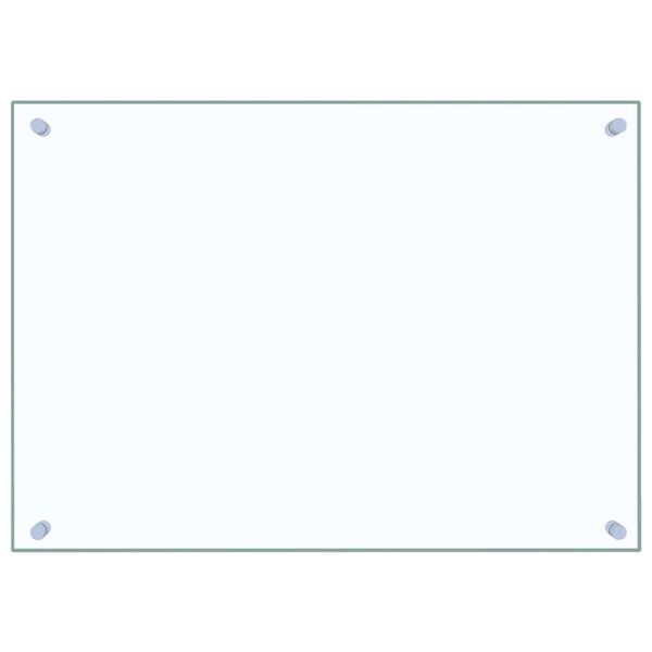 vidaXL Kitchen Backsplash Transparent 70 x 50 cm Tempered Glass