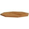 vidaXL Table Top 60x60x2.5 cm Octagonal Solid Wood Teak