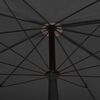 vidaXL Garden Parasol with Pole 200x130 cm Anthracite