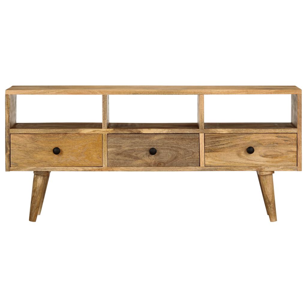 vidaXL TV Cabinet 110x36x50 cm Solid Mango Wood