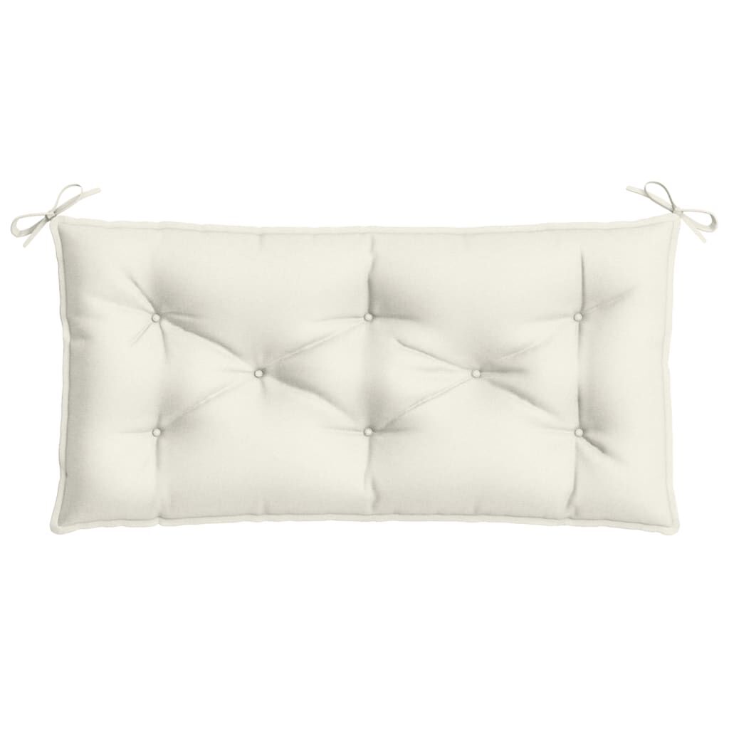 vidaXL Garden Bench Cushion Melange Cream 100x50x7 cm Fabric