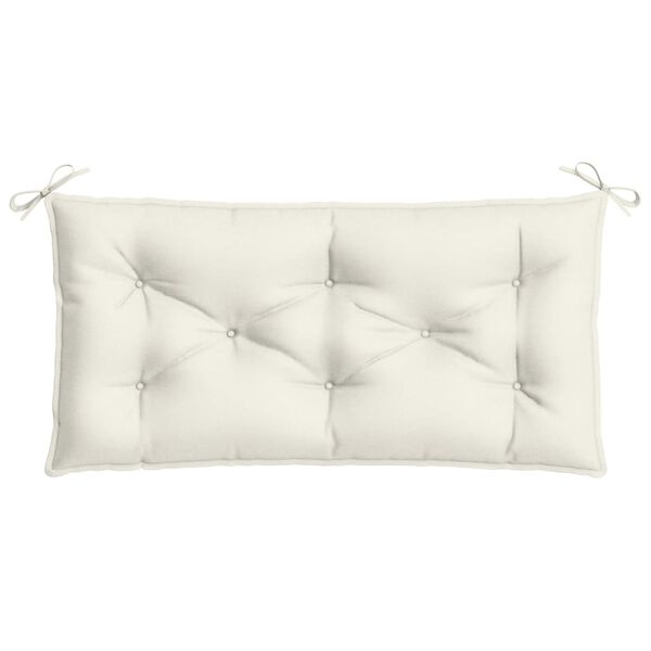vidaXL Garden Bench Cushion Melange Cream 100x50x7 cm Fabric