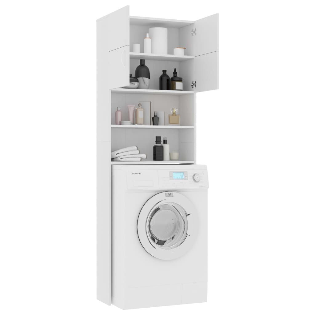 vidaXL Washing Machine Cabinet White 64x25.5x190 cm Engineered Wood