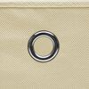 vidaXL Storage Boxes with Lid 10 pcs Cream 32x32x32 cm Fabric