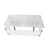 vidaXL Cold Frame 2 Lids 110x55x41 cm