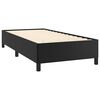 vidaXL Bed Frame without Mattress Black 100x203 cm Twin XL Faux Leather