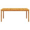vidaXL Garden Dining Table 180x90x75 cm Solid Wood Acacia