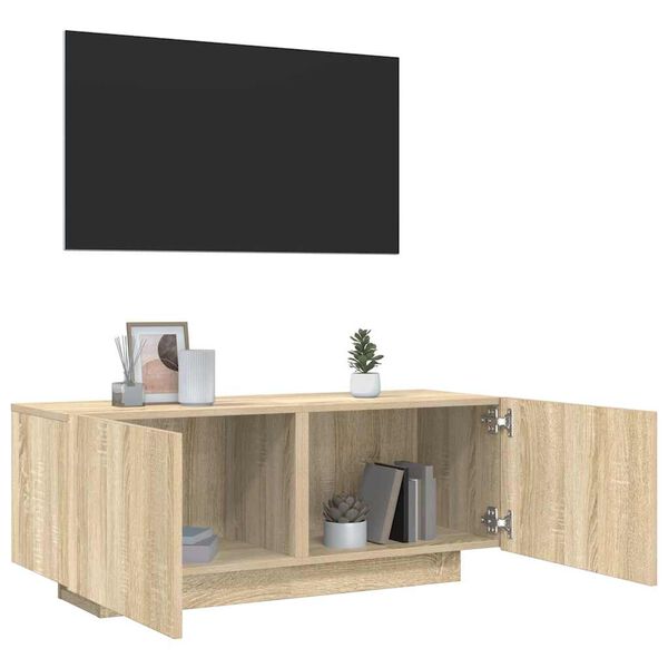 vidaXL TV Cabinet Sonoma Oak 100x35x40 cm Engineered Wood