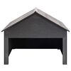 vidaXL Lawn Mower Garage Grey 80x80x70 cm WPC