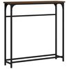 vidaXL Console Table Brown Oak 75x19.5x75 cm Engineered Wood