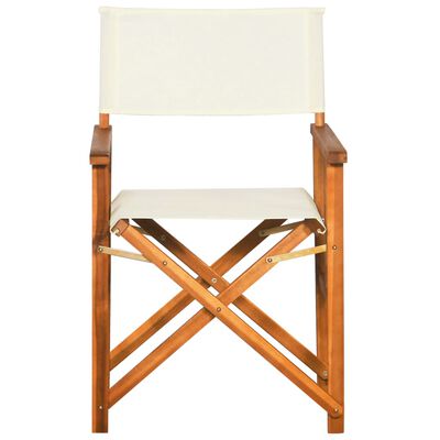 vidaXL Director's Chairs 2 pcs Solid Acacia Wood