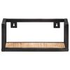 vidaXL Wall Shelves 2 pcs 40 cm Rough Mango Wood