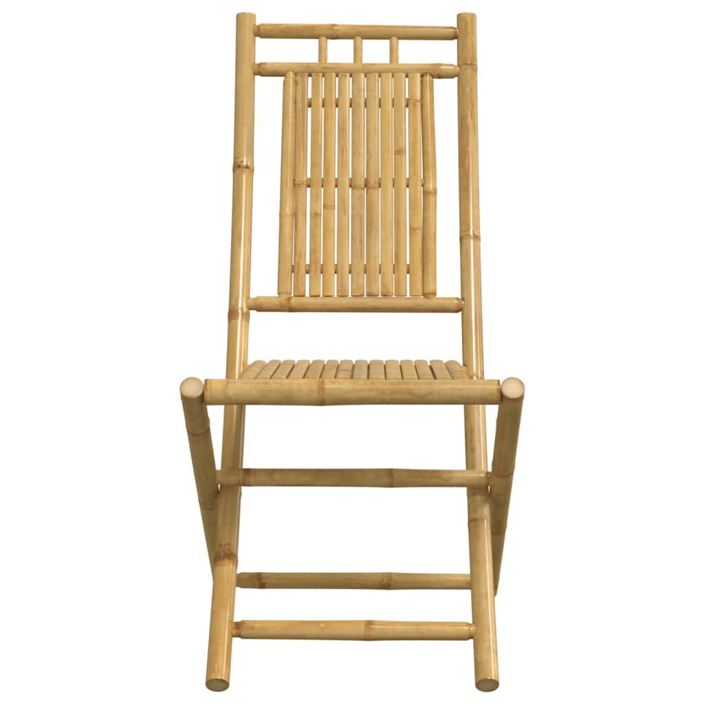 vidaXL 3 Piece Bistro Set Bamboo