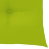 vidaXL Garden Chairs with Bright Green Cushions 4 pcs Solid Teak Wood